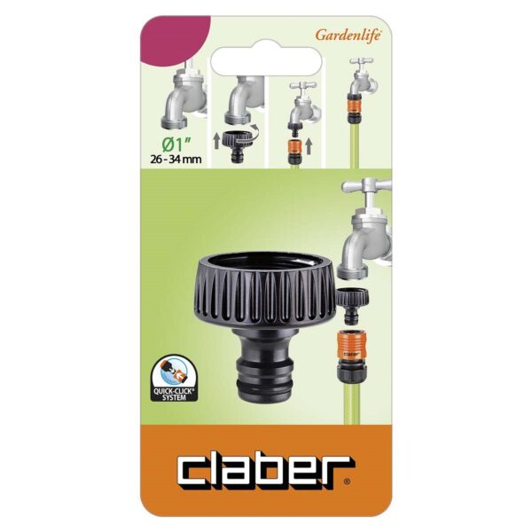 ΡΑΚΟΡ ΒΡΥΣΗΣ 1'' ΜΕ ΕΣΩΤΕΡΙΚΟ ΠΑΣΟ 8628 CLABER - Image 2