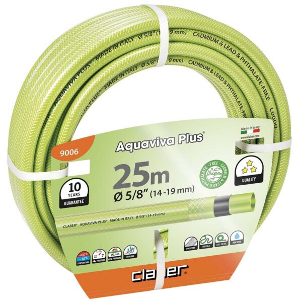 ΛΑΣΤΙΧΟ ΠΟΤΙΣΜΑΤΟΣ Ø 5/8  25m AQUAVIVA PLUS 9006 CLABER