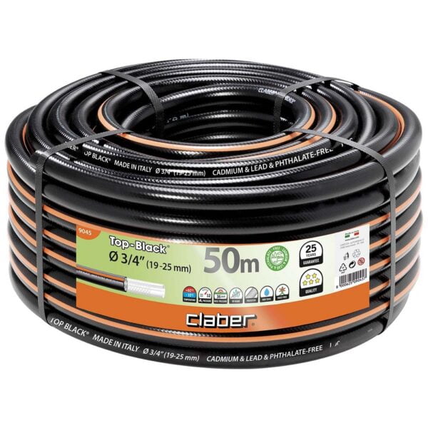 ΛΑΣΤΙΧΟ ΚΗΠΟΥ ΜΑΥΡΟ ¾ 50Μ TOP-BLACK 9045 CLABER